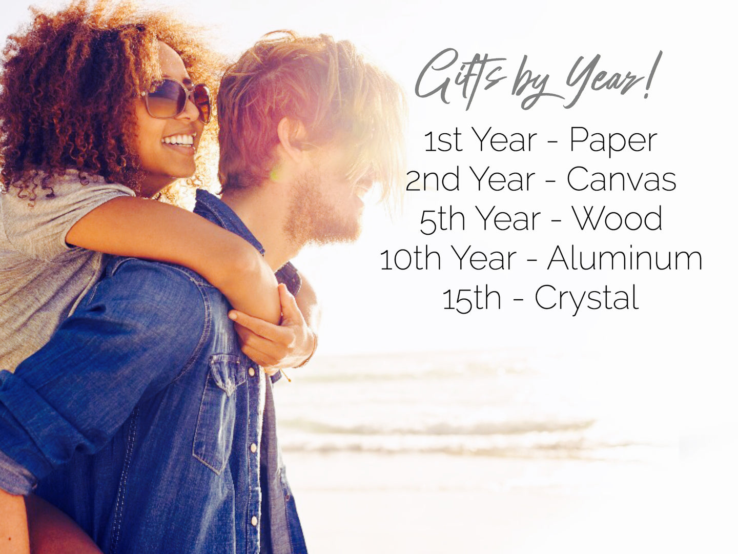 Anniversary Gifts by the Year!